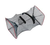 Parliky Portable Foldable Crab and Lobster Bait Trap Net with Edge Binding, Reusable Crawfish and Shrimp Fishing Cage for Outdoor Camping and Fishing Supplies