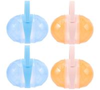Parliky Portable Pacifier Storage Boxes to Keep Pacifiers and Small Items Clean 4 Sets Made of Sturdy Pp Material with Smooth Surface and No Burrs for Baby Travel and Handbag Use