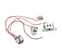 Parliky Potentiometer Harness for Electric Guitar Lightweight Replacement Parts with Bk Potentiometer Switch Random Wire Colors Easy Installation for Guitar Wiring Maintenance Random Color