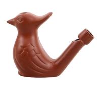 Parliky Pottery Water Bird Whistle Peacock Design for Teens Clear Bright Call Noise Maker Easy to Use Clay with Artistic Decoration Fun Outdoor and Indoor