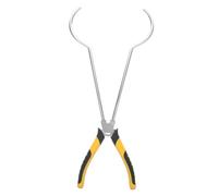 Parliky Precision Bent Nose Crucible Tongs for Jewelry Making Stable Grip Melting Pliers for Gold Refining Comfortable Handle Jewelry Tools for Casting and Metalwork