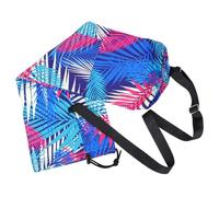 Parliky Printed Canvas Yoga Mat Bag with Adjustable Single Shoulder Strap Thickened Carrier for Pilates Fitness Meditation Lightweight Wear-Resistant Storage Tote for Women and Men