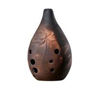 Parliky Professional Chinese Xun Ceramic Ocarina in G Key Ancient Wind Instrument with Pure Tone and Easy Blow for Beginners Artists and Traditional Music Enthusiasts and Style