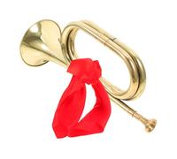 Parliky Professional Copper Alloy Bugle Lightweight Wind Instrument for Beginners Musical Trumpet for School Band and Marching Use