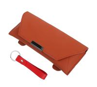 Parliky PU Leather Car Sunglasses Holder Organizer Box for Sun Visor Multi-functional Eyeglass and Small Item Storage Case Convenient Automotive Visor Accessory for Tidy Vehicle Interior