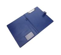 Parliky PU Portfolio Folder with Clipboard and Multi-Pockets Lightweight Business Document Organizer with Card Slots and Pen Holder Portable Writing Padfolio for Office Meetings and