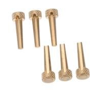 Parliky Pure Copper Acoustic Guitar Bridge Pins with Iron Box String Pegs for Enhanced Sustain and Secure Fit Professional Guitar Accessories for Stable Sound and Easy String Changes