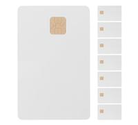 Parliky Pvc Card White 2k Memory Ic Chip Card for Access Control Systems 3.3x2.1 Inch Reliable Performance in Parking Lots and Environments Pack of 8