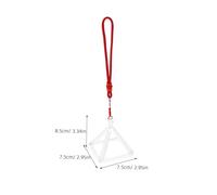 Parliky Quartz Singing Pyramid with Striker Healing Music Therapy Ornament for Meditation Yoga Relaxation and Mindfulness Unique Sound Rack for Deep Peace and Creative Thinking