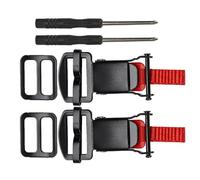 Parliky Quick Release Motorcycle Helmet Buckle Kit Chin Strap Replacement D-ring for Full Half Style Helmets Secure Fastening Easy Upgrade