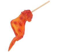 Parliky Realistic Fake Chicken Wings with Rice Filling Multifunctional Artificial Grilled Chicken Prop for Kitchen Table and Barbecue Decor Lifelike Faux Food Model for Video Stage and