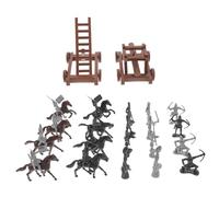 Parliky Realistic Mini Soldier Figures Medieval Horse Models for Role Play and Home Tabletop Decoration Educational Miniature People Models