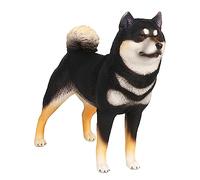 Parliky Realistic Shiba Inu Dog Figurine Small Decorative Animal Model for Desktop Ornament Home Garden Decor Collectible Puppy Craft Gift