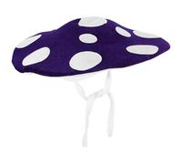 Parliky Renaissance Costume Mushroom Hat Mushroom Elf Hat Accessory Purple