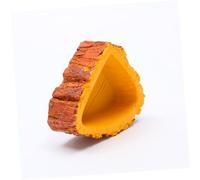 Parliky Resin Reptile Feeding Bowl with Imitation Lizard Skin Texture Bite-resistant Pet Supply Dish for Small Creatures Like Lizards and Spiders and Smooth Design