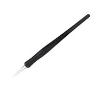 Parliky Retro Glass Dip Pen with Wood Handle for Calligraphy and Drawing Threaded Design for Even Ink Flow Artistic Writing Tool and Desktop Decoration Suitable for Signatures and Sketch