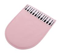 Parliky Reusable Double-sided Pile Cleaning Glove for Piano and Flute, Effective Instrument Cleaning Accessory for Musicians, Pink Polishing Cloth Suitable for Music Practice