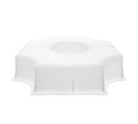 Parliky Reusable White Stepping Stone Mold for Garden Path DIY Concrete Pavement Maker with Smooth Lines Easy to Clean Cement Stepping Stones Mold for Patio Driveway Lawn Balcony Courtyard