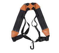 Parliky Saxophone Double Shoulder Strap Sax for Alto Tenor and Soprano Soft Padded Neck to Relieve Pressure and Comfortable Design Black