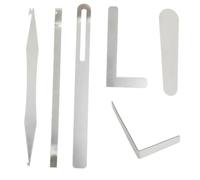 Parliky Saxophone Repairing Kit Woodwind Instrument Maintenance Tools Silver for Flute Clarinet Piccolo Bassoon DIY and Key Cover Repair