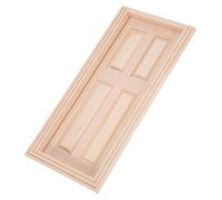 Parliky Scale Wooden Dollhouse Door Miniature Solid Wood DIY Furniture Accessory for Haunted High School Dollhouse Garden Bonsai Ornaments Detailed Craftsmanship and Material