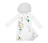 Parliky Scientist Lab Coat Costume White Unisex Breathable Career Dress Up for Role Play Doctor Outfit Stage Performance Apparel