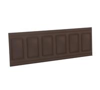 Parliky Self-adhesive Dollhouse Wall Panel Molding Trim for Miniature Decor Peel and Stick Skirting Board Versatile Wainscoting for Dollhouse Accessories Easy DIY Wall Accent in Dark Brown