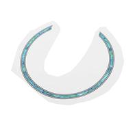 Parliky Self-adhesive Guitar Sound Hole Decal Rosette Inlaid Sticker for Classical Guitar Ukulele Sky-blue Flower Decoration Easy Removal Without Damage