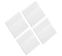 Parliky Self-adhesive Transparent White Memo Pads Medium Portable Note Pads for Office School Use Strong Stickiness for Organizing Archives and Reminders