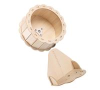 Parliky Silent Wooden Sunflower Hamster Running Wheel with Cloud Stand Small Pets Exercise for Hamsters Mice Chinchillas Quiet Healthy Activity Wheel for Small Animal Fitness