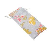 Parliky Silk Cotton Linen Scented Sandalwood Comb Drawstring Bag Small Storage Pouch 8x16cm Reusable Travel Jewelry Pouch Packing Bag for Present and Personal Care