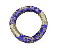 Parliky Singing Bowl Cushion Blue Silk Cotton Pad for Buddhist Ritual Instruments Crystal Bowl Mat Meditation Accessory Suitable for Temple and Home Use