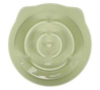 Parliky Slow Feeding Cat Bowl with Cute Ear Shape, Non-slip Plastic Kitten Feeding Dish for Wet Food, Indoor Pet Food Plate for Puppies and Kittens
