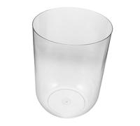 Parliky Small Cylindrical Fish Tank Creative Ecological Aquarium for Betta Fish and Turtles Space-saving Clear Plastic Desktop Habitat for Home and Office with Easy Decoration