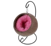 Parliky Small Pet Hanging Nest Hammock with Swing Cozy Guinea Pig and Hamster Bed for Warmth and Comfort Install Cotton Material Pet Swing Nest Random Color