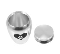 Parliky Small Stainless Steel Pet Urn Box for Ashes Portable Pet Cinerary Urn with Smooth Surface and Bright Silver Finish Memory Bone Ashes Casket for Dogs and Cats Lightweight Keepsake