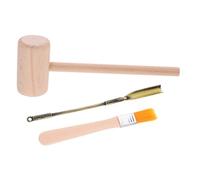 Parliky Small Wooden Archaeology Excavation Tool for Digging Hammer and Brush Educational Gemstone Dig Kit for Stem Learning and Creative Play Birthday Gift for Boys