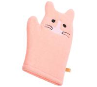 Parliky Soft Shower Gloves for Cute Pink Cat Bath Mitts Gentle Washcloths for Newborns and Skin Friendly Travel Friendly Bathing Accessories