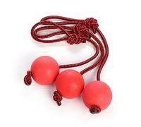 Parliky Solid Rubber Chew Ball for Dogs Puppies Teething Interactive Pet Bite Enhances Intelligence Reduces Destructive Behavior Healthy Dental Cleaning Play with Elasticity Random Color