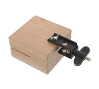 Parliky Solid Wood Jam Block Cowbell for Band Performances Portable Mini Cow Bells Handcrafted for Rich Resonant Tones Drum Kit Accessory for Musicians and Classroom Percussion