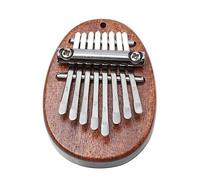 Parliky Solid Wood Water Drop Thumb Piano Eight Keys Mini Hand Piano Portable Musical Instrument Wooden Kalimba Simple Musical Instrument for Home and Travel
