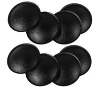 Parliky Speaker Dust Cap Black 45mm Dome Design 8pcs Universal Compatibility Cloth and Paper Dome Material Precise Fit for Subwoofers for Music Work Spaces and Recording Studios