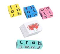 Parliky Spelling Wooden Alphabet Matching Puzzle with Picture Word Cards Educational Puzzles for Cognitive Learning and Fun Language Development Games