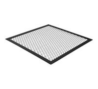 Parliky Square Fire Pit Grill Grate Heater Cover Mesh Screen Fireplace Safety Shield Anti-scalding Net No Screw Hole for Outdoor Heating Protection