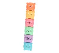 Parliky Stackable Cute Bear Highlighter Pens for School Book Marking Smooth Quick Dry Cartoon Marker for Journals Drawing Color Coding and Note