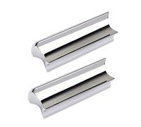 Parliky Stainless Steel Metal Guitar Slides with Hard-chrome Plated Finish 2pcs Silver Colour for Clearer and Brighter Sound and Efficient Sustain Suitable for Professional Guitarists