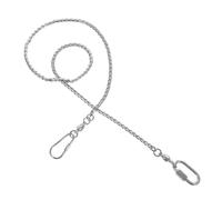 Parliky Stainless Steel Parrot Anklet Off Foot Chain with Foot Ring for Cockatiels Lovebirds Peony Birds Prevent Flying Safe Pet Accessory