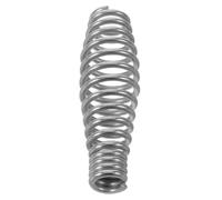 Parliky Stainless Steel Spring Handle for Pellet Stove and Fire Pit | 1 piece silver tower tapered design, universal fit with comfortable grip, DIY install and safer handling