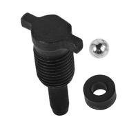 Parliky Steel Ball Air Release Valve Screw for Hydraulic Jack Accessories Metal Return Valve Plug for Electric Car Truck Rv Scissor Jacks Heavy-duty Vertical Pump Seal
