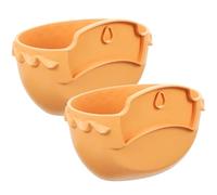 Parliky Storage Basket Plastic 2pcs Wall Mount Hanging Basket for Cosmetics and Plants in Bathroom